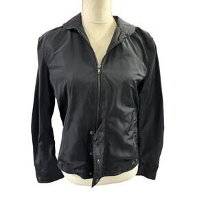 Derek Lam For Design Nation Black Lightweight Zip-Up Athletic Jacket Size S